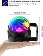 Luditek Sound Activated Party Lights with Remote DJ Lighting, Disco Ball Strobe Stage Light for Home Room Dance Parties Birthday Karaoke Stocking Stuffers New Years Eve Halloween Christmas Decorations - Image 4