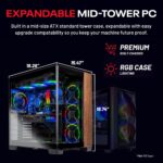 Skytech Gaming Prism 4 Desktop PC, Ryzen 9 9950X3D 4.3 GHz (5.7GHz), NVIDIA RTX 5080 16GB, X870 Board, 4TB Gen4 NVMe SSD, 64GB DDR5 RAM 6000 RGB, 1000W Gold ATX 3 PSU, 360mm ARGB AIO, Wi-Fi, Win 11 - Image 10