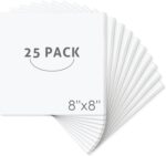 Mat Board Center, Pack of 25 Foam Core Backing Boards 1/8" (8x8, White) - Image 2