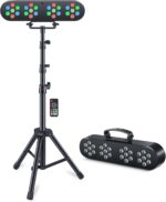 DJ Lights with Stand, Telbum Stage Lighting Packages Sound Activated LED Party Bar Light Set, for Mobile Booth Gig Bar Wedding Church Band - Image 2
