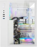LXZ Gaming PC Desktop 12th I5-12400F, Desktop Computer, GeForce RTX 3050, 32G DDR4 RAM, 1TB NVME SSD, Prebuilt Tower Computer for Gaming, Home and Office (White) - Image 7