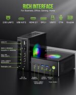 GMKtec Gaming Mini PC AMD Ryzen 9 8945HS (Turbo 5.1GHz) 32GB DDR5 2TB SSD, Computers PC Oculink, Dual NIC LAN 2.5G, WiFi 6, USB3.2, USB-C 4.0, BT5.2, DP, HDMI, Dual Fan Nucbox K11 - Image 9