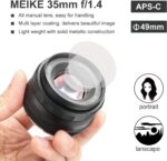 Meike 35mm F1.4 Large Aperture Manual Focus Prime MFT Lens for Micro Four Thirds M43 Compatible with Olympus and Panasonic Mirrorless Cameras and BMPCC GH6 OM-1 - Image 5