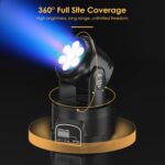4Pcs Stage Lights, 7x10W Moving Head Light, Sound Activated/DMX Lighting, RGBW DJ Lights for Stage, Live, DJ, Bar, Disco,Party Lighting - Image 3