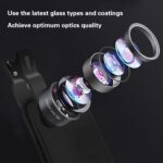 Godefa Phone Camera Lens Kit, 14 in 1 Lenses with Selfie Light for iPhone 14 13 12 11 Xs X Pro Samsung and Other Andriod Smartphone, Universal Clip on Wide Angle+Macro+ Fisheye Camera Lenses - Image 3
