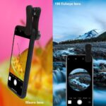 Godefa Phone Camera Lens Kit, 14 in 1 Lenses with Selfie Light for iPhone 14 13 12 11 Xs X Pro Samsung and Other Andriod Smartphone, Universal Clip on Wide Angle+Macro+ Fisheye Camera Lenses - Image 6