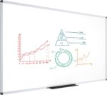 VIZ-PRO Dry Erase Board/Magnetic Whiteboard, 72 x 48 Inches, Large Wall Mounted Board for School Office and Home 6' x 4' - Image 2