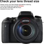 Tectra 55MM 0.43x Professional HD Wide Angle Lens (Macro Portion) for Nikon Cameras with DX NIKKOR 18-55mm f/3.5-5.6G VR and 55MM Sony E Lenses - Image 4