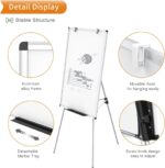 VIZ-PRO Whiteboard Easel, 36 x 24 Inches, Portable Dry Erase Board Height Adjustable for School Office and Home - Image 4