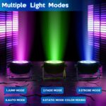 Stage Lights LED Par Lights，10X18W RGBW 4-in-1 LED DJ Par Can Light with Strobe/Wash Stage Effect by DMX512 & Sound Activated Uplighting for Events Wedding Parties Church Club DJ Live Show - Image 5