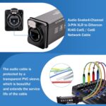 XLR Audio Over Ethernet Snake，4 Channel 3Pin XLR Male to Ethercon-Compatible RJ45 Cat5/Cat6 Ethernet Breakout for Live Stage Audio, Lighting,Sound,Audio Recording Studio-1.64Feet - Image 4
