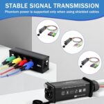 XLR Audio Over Ethernet Snake，4 Channel 3Pin XLR Male to Ethercon-Compatible RJ45 Cat5/Cat6 Ethernet Breakout for Live Stage Audio, Lighting,Sound,Audio Recording Studio-1.64Feet - Image 7
