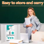 Ctosree 100 Pcs Trifold Poster Board Bulk 14 x 22 Inch Fold Presentation Display Science Project Board for School Workshop Business Projects Exhibition Supplies, White - Image 5