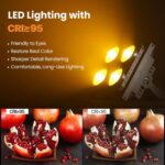 Big Dipper 4x100W COB LED Par Light - High CRI≥95 Stage Blinder with Cool White & Amber, DMX512, Sound Active, Master-Slave Par Lights for DJ, Church, Concert, Theater, Stage Lighting(1PCS) - Image 6