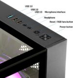 LXZ Desktop PC Computer Ryzen 5-5600GT 8 core 3.6GHz, 16G DDR4 RAM, 512G NVME SSD, Tower Computer with 400W Power Supply for Working, Home and Office (Black) - Image 3