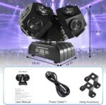 3 Head Moving Head Lights, 18 LED Stage DJ Lighting, DMX/Remote Control Sound Activated for Stage, Party, Live, DJ, Bar, Disco Lighting - Image 8