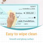 Giant Reusable Dry Erase Check 30x16 Inch - Large Presentation Board for Fundraisers & Awards | Oversized Donation Sign with 2 Markers (Green) - Image 3