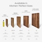 Teakhaus Carving Board and Cutting Board Oil Set - Includes Small (S) Wood Cutting Board with Juice Groove and EON Food Grade Mineral Oil - Knife-Friendly - FSC Certified - Image 5