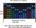 DJ Stage Light Pro 3.3x6.9ft LED Motion Drape Facade - Sound-Activated Rhythm Lights with Remote, 80+ Music Programs & 70 Motion Effects for DJ Booths, Stages, Weddings - Image 4