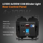 Big Dipper 4x100W COB LED Par Light - High CRI≥95 Stage Blinder with Cool White & Amber, DMX512, Sound Active, Master-Slave Par Lights for DJ, Church, Concert, Theater, Stage Lighting(1PCS) - Image 4
