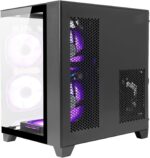 LXZ Desktop PC Computer Ryzen 5-5600GT 8 core 3.6GHz, 16G DDR4 RAM, 512G NVME SSD, Tower Computer with 400W Power Supply for Working, Home and Office (Black) - Image 5