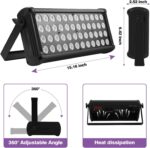 Stage Light Bar Wash Light 80W 48LEDs RGB Dj Lights Bar 2-8-12 DMX Control Auto Play Sound Activated Uplight Bar for Wedding Disco Party Stage Lighting - Image 7