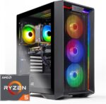 Skytech Gaming Nebula Desktop PC, Ryzen 5 5500 3.6 GHz (4.2GHz), AMD RX 6500XT 4GB, 1TB NVMe SSD, 16GB DDR4 RAM 3200, 650W Gold PSU, Wi-Fi, Win 11 - Image 2
