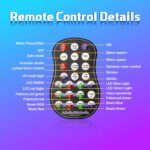 Laser Lights DJ Lights for Parties Pro 4 in 1 with Sound Activated & DMX Control DJ Laser Light Show RGBW & UV Beam Effect Stage Laser Light for Party Birthday Disco Bar Stage Live Show - Image 8