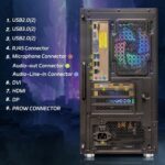 STGAubron Gaming PC Computer Desktop, Intel 10th Gen G5905 3.5G, Radeon RX 580 16G, 16G DDR4, 512G SSD, WiFi, BT 5.0, RGB Fan x5, Windows 11 Home - Image 5