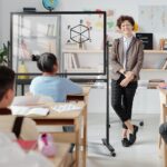 Mobile Clear Glass Whiteboard on Wheels - TANKEE 48" x 32" Dry Erase Board with Stand, Large Rolling White Board with 25 Sheets Paper Pad, Transparent Tempered Glass Board for Office Home School - Image 9