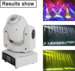 Topteng 1/2/4 Moving Head 120W 8Gobo Stage Lighting RGBW LED DJ DMX Beam Bar Party Light 9/11 Channels Sound Activated DJ Lights for Church Wedding Disco Party Nightclub Live Show - Image 4