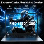 Gaming Laptop,MX350 Graphics Laptop,16 Inch Laptop Computer,N95 4C/4T Processor(up to 3.4Ghz),16GB RAM 1TB SSD,16”FHD 1920 * 1200 Display,WiFi 5,BT4.0,Backlit Keyboard - Image 5