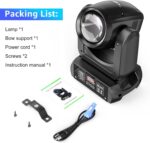 4-Pack U`King 150W Moving Head Lights with Flight Case,18-Facet Prism Stage Beam Light Mini Compact DJ Party Lights Beam Spotlight by DMX and Sound Activated for Wedding DJ Disco Parties Live Show - Image 9