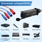 XLR Audio Over Ethernet Snake，4 Channel 3Pin XLR Male to Ethercon-Compatible RJ45 Cat5/Cat6 Ethernet Breakout for Live Stage Audio, Lighting,Sound,Audio Recording Studio-1.64Feet - Image 6