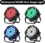 Led Par Lights IP65 Waterproof 18 X12W RGBW 4in1 Outdoor Stage Lights DMX512 Sound Activated Control Par Lights for Outdoor Party Garden Music Live Show Wedding - Image 4
