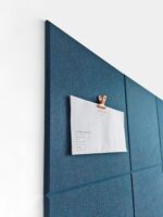 Large Cork Board Alternative - 47"x35" 12 Pack Felt Wall Tiles with Safe Removable Adhesive Tabs, Cork Wall Tiles Cork Board for Home Office Pin Board Tack Board 48 x 36 - Prussian Blue - Image 3