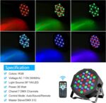 Litake 36 LED Stage Lights,DJ Par Lights Sound Activated,DMX & Remote Controlled LED Uplights for Events Wedding Dance Floor Party DJ Live Show-6 Packs - Image 3