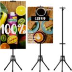 🥇 Poster Stands for Display - Floor Poster Board Holder Poster Display Stand Retractable Banner Stand Outdoor Sign Holder, Double-Side Tripod Height up to 80"（1pack） - Image 2