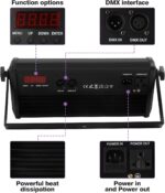 Stage Light Bar Wash Light 80W 48LEDs RGB Dj Lights Bar 2-8-12 DMX Control Auto Play Sound Activated Uplight Bar for Wedding Disco Party Stage Lighting - Image 8