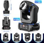 4-Pack U`King 150W Moving Head Lights with Flight Case,18-Facet Prism Stage Beam Light Mini Compact DJ Party Lights Beam Spotlight by DMX and Sound Activated for Wedding DJ Disco Parties Live Show - Image 4