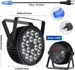 Stage Lights LED Par Lights，10X18W RGBW 4-in-1 LED DJ Par Can Light with Strobe/Wash Stage Effect by DMX512 & Sound Activated Uplighting for Events Wedding Parties Church Club DJ Live Show - Image 6