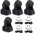 4Pcs Stage Lights, 7x10W Moving Head Light, Sound Activated/DMX Lighting, RGBW DJ Lights for Stage, Live, DJ, Bar, Disco,Party Lighting - Image 2