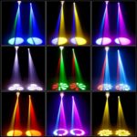 Moving Head DJ Lights, U`King 50W LED Moving Head Light with 7 Gobos 7 Colors and Open White Beam Spotlight by DMX and Sound Activated for Wedding DJ Disco Parties Live Show Church Bar (Set of 4) - Image 3