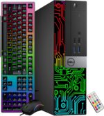 Dell Custom Built OptiPlex Computer Desktop Intel Core i5-6500 Processor 3.20 GHz, 16GB RAM 512GB SSD, New 22 Inch FHD Monitor, Windows 10 Pro Wi-Fi Gaming PC Keyboard & Mouse HDMI, Black (Renewed) - Image 3