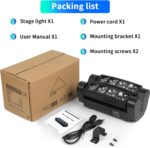 U`King Spider Moving Head Light 8x10W LEDs Beam DJ Lights RGBW Sound Activated and DMX-512 Control for Party Pub Festival Disco Show Wedding Event Stage Lighting - 2 Packs - Image 8
