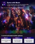 Luditek Sound Activated Party Lights with Remote DJ Lighting, Disco Ball Strobe Stage Light for Home Room Dance Parties Birthday Karaoke Stocking Stuffers New Years Eve Halloween Christmas Decorations - Image 6
