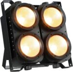 Big Dipper 4x100W COB LED Par Light - High CRI≥95 Stage Blinder with Cool White & Amber, DMX512, Sound Active, Master-Slave Par Lights for DJ, Church, Concert, Theater, Stage Lighting(1PCS) - Image 2