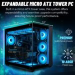 Panorama XL RTX 5090 Gaming Desktop - Intel Core Ultra 9 285K, 192GB DDR5 RAM, 4TB NVMe 9100 Pro Gen5 SSD, 12TB HDD, WiFi 6E, HDMI, Windows 11 Pro - Best 2025 RGB Prebuilt Tower Computer for Gamers - Image 8
