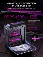 ACEMAGICIAN S3A Mini Gaming PC, Ryzen 9 6900HX, 16GB DDR5 512GB NVMe SSD, Mini Computers with AMD Radeon Graphics RGB Lights | WiFi6 | BT5.2 | Dual Fan | 3 Modes Mini Desktop | Up to 4.9Ghz - Image 8