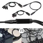 4 Channel Audio Snake, 3 Pin XLR Extender, DMX512 XLR Male/Female to Ethercon RJ45 Over Cat5/6/6e Ethernet Extender for Live Stage Sound Lighting Audio Recording, 2ft Breakout Cable - Image 4